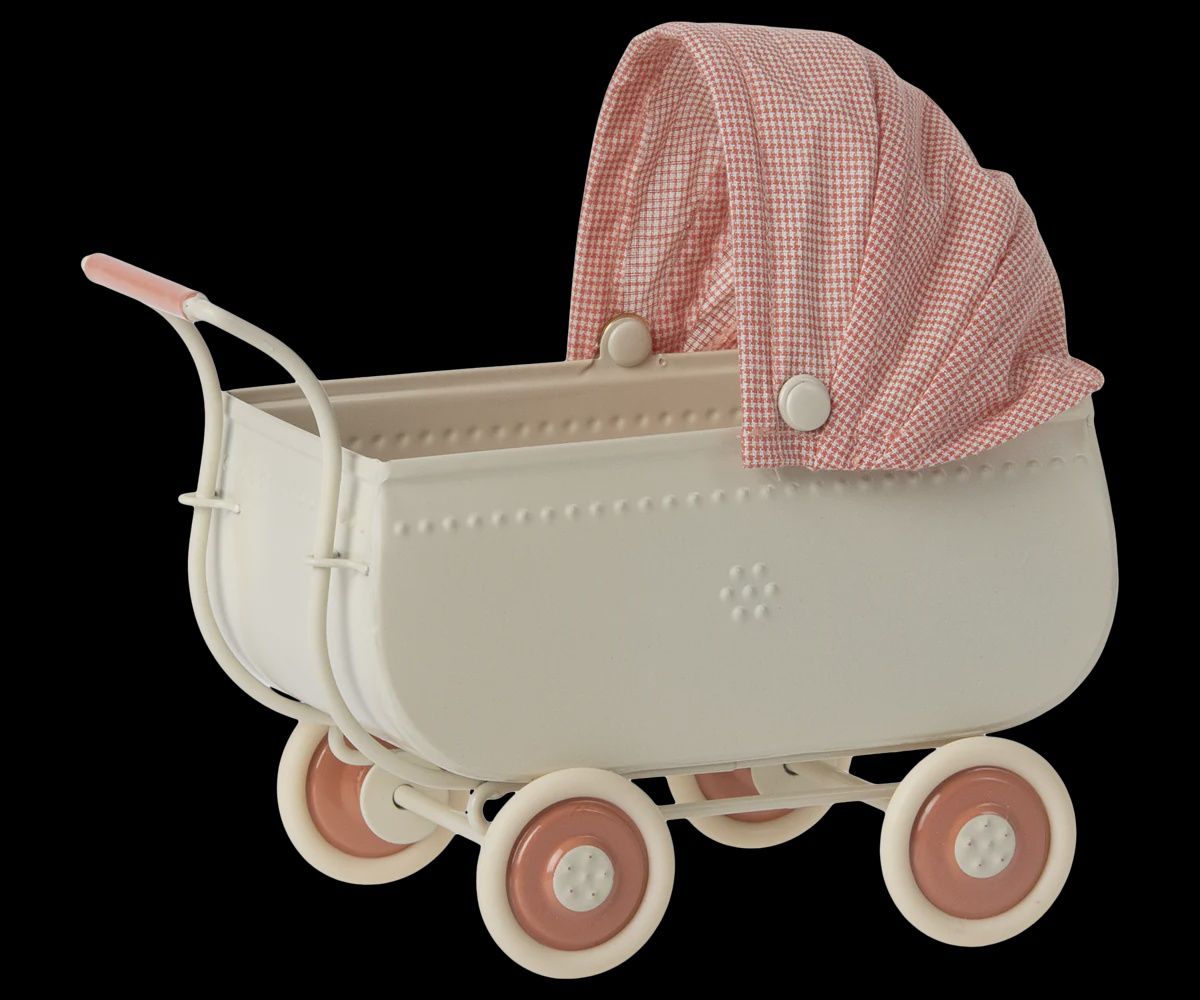 MAILEG PRAM METAL, COLOR: CORAL