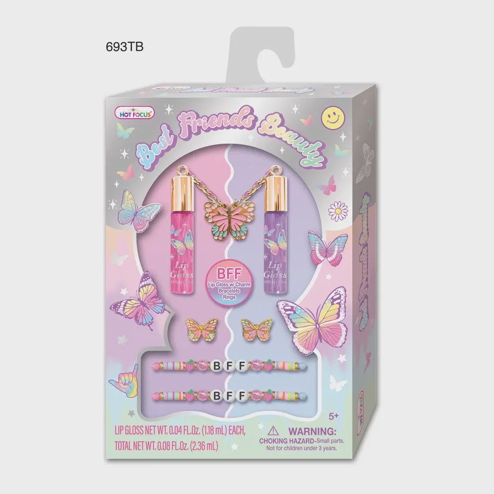 HOT FOCUS BEST FRIENDS BEAUTY TIE DYE BUTTERFLY