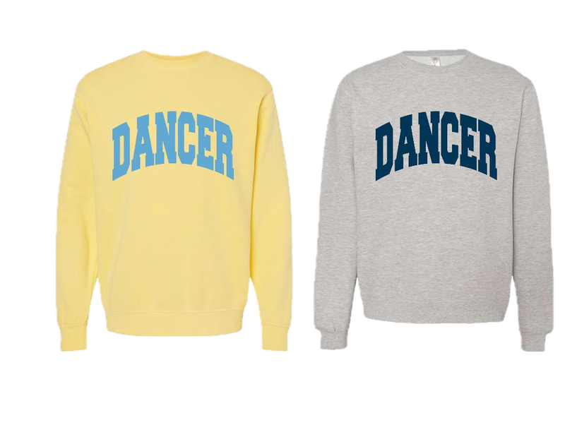 INDEPENDENT TRADING CO SWEATSHIRT W/LIGHT BLUE LETTERING