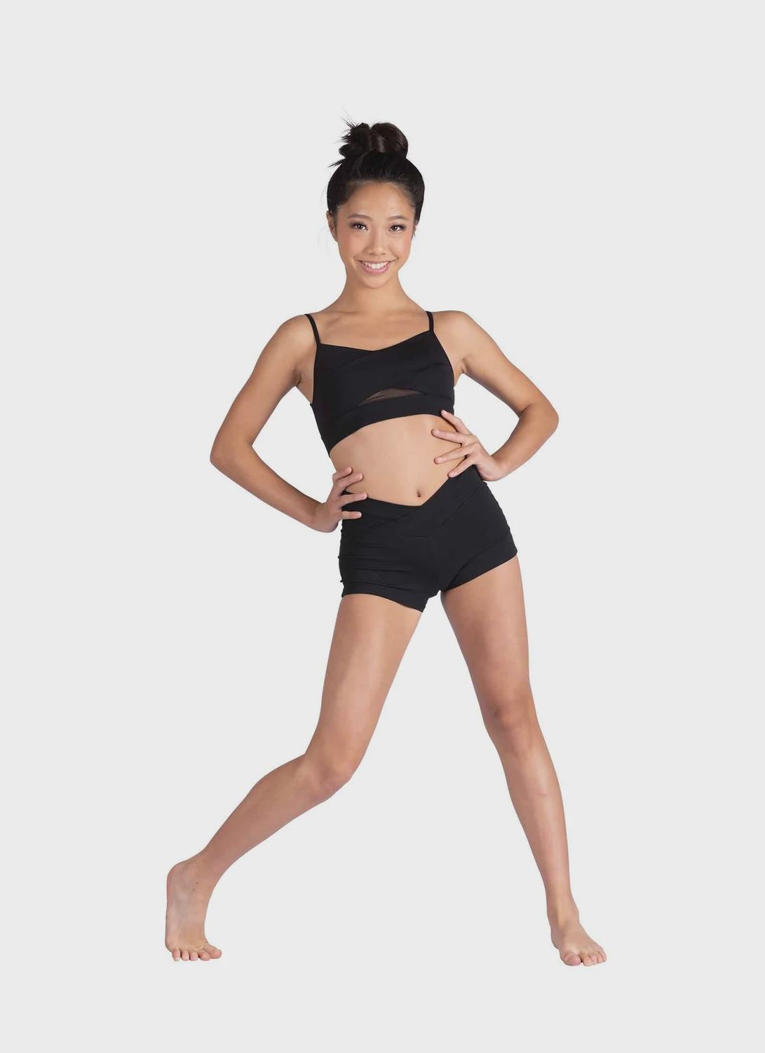 DANZNMOTION KIDS BOWIE CAMI BRA W/ADJUSTABLE STRAPS