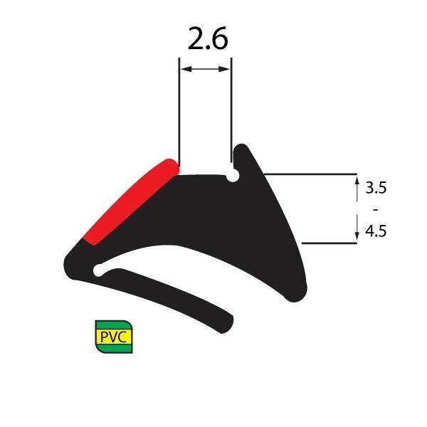 Red wedge gasket
