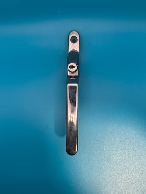 Left Hand Polished Chrome Locking Window Handle