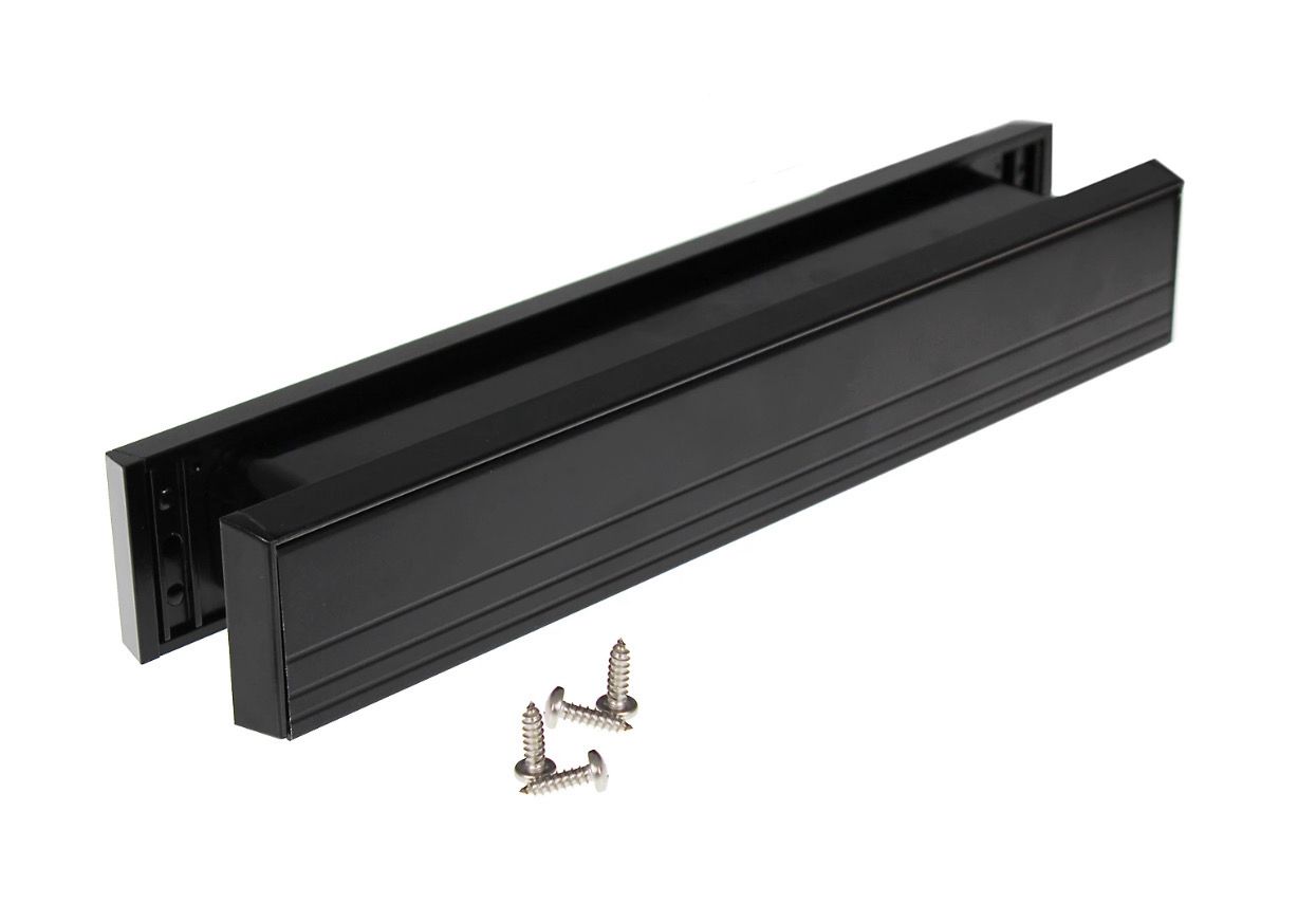 Slimline Letterbox Black