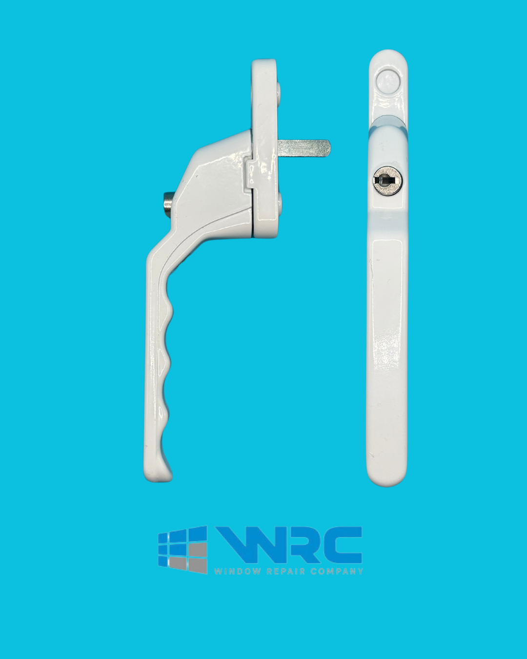 Munster Joinery White  Homewise Left Hand Locking Window Handle