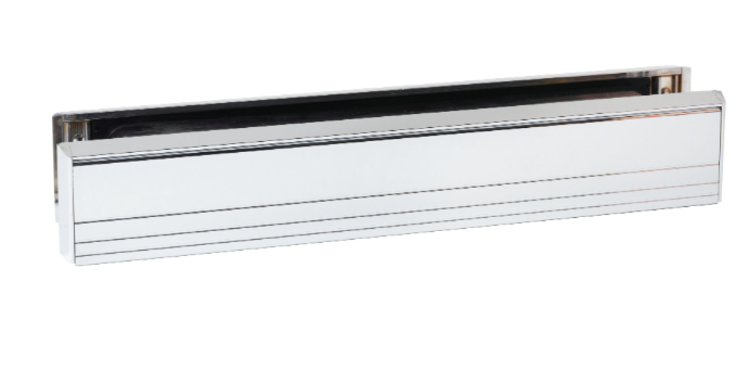 Slimline silver Letterbox