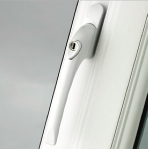 Pro Linea Universal window handle White 15mm long Spindle