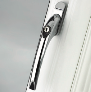 Pro Linea Universal window handle Silver 15mm long Spindle