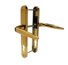 Long Backplate Brass Lever Lever Door Handle