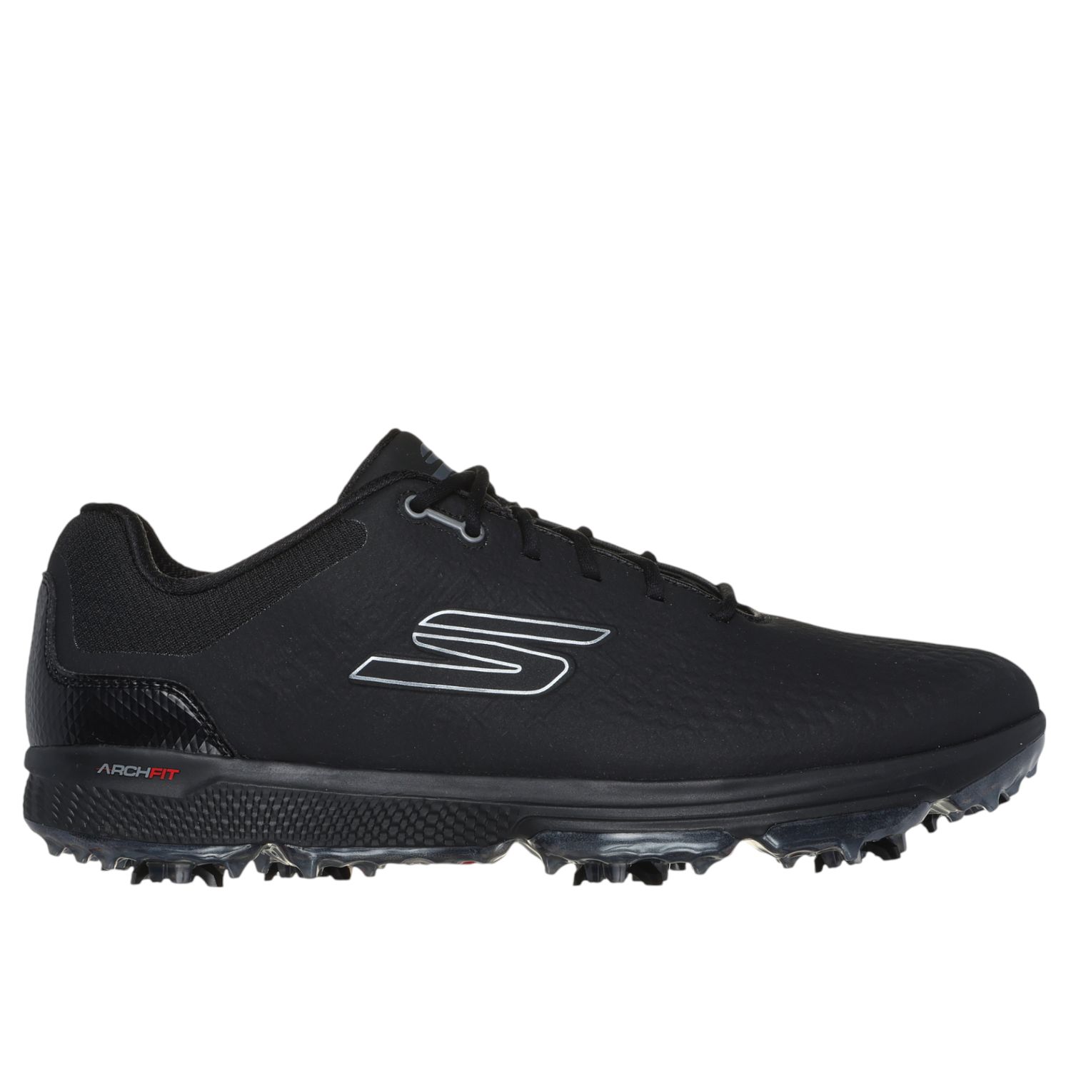 SKECHERS GO GOLF PRO 6, Color: BLACK, Size: 8, Width: MEDIUM