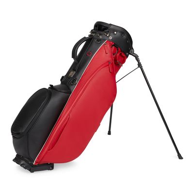 TITLEIST LINKSLEGEND MEMBERS GOLF BAG BLACK/DARK RED/GRAY