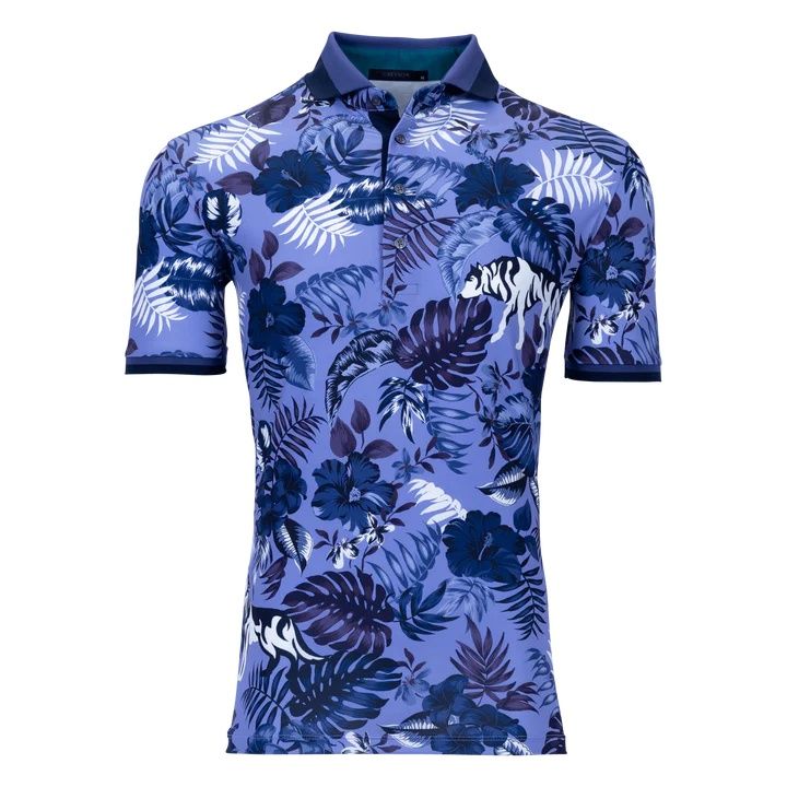 GREYSON FLORAL WOLF JUNGLE POLO IZ