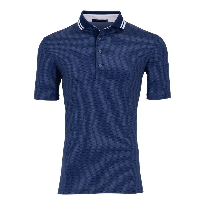 GREYSON AS THE WAVES GLOW POLO MALTESE BLUE