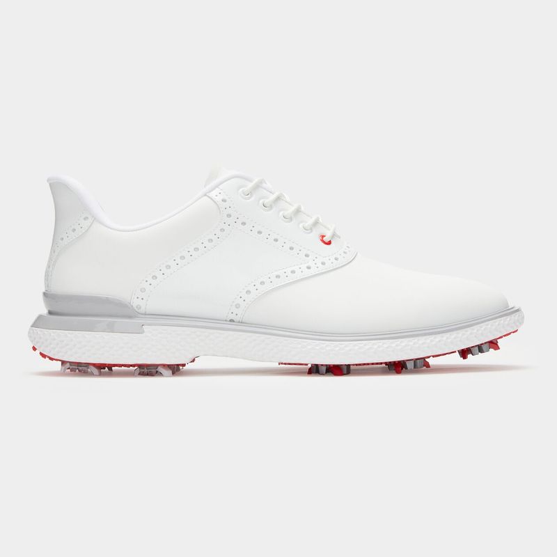 G/FORE MENS GALLIVAN2R G/LOCK SADDLE GOLF SHOE SNOW/NIMBUS