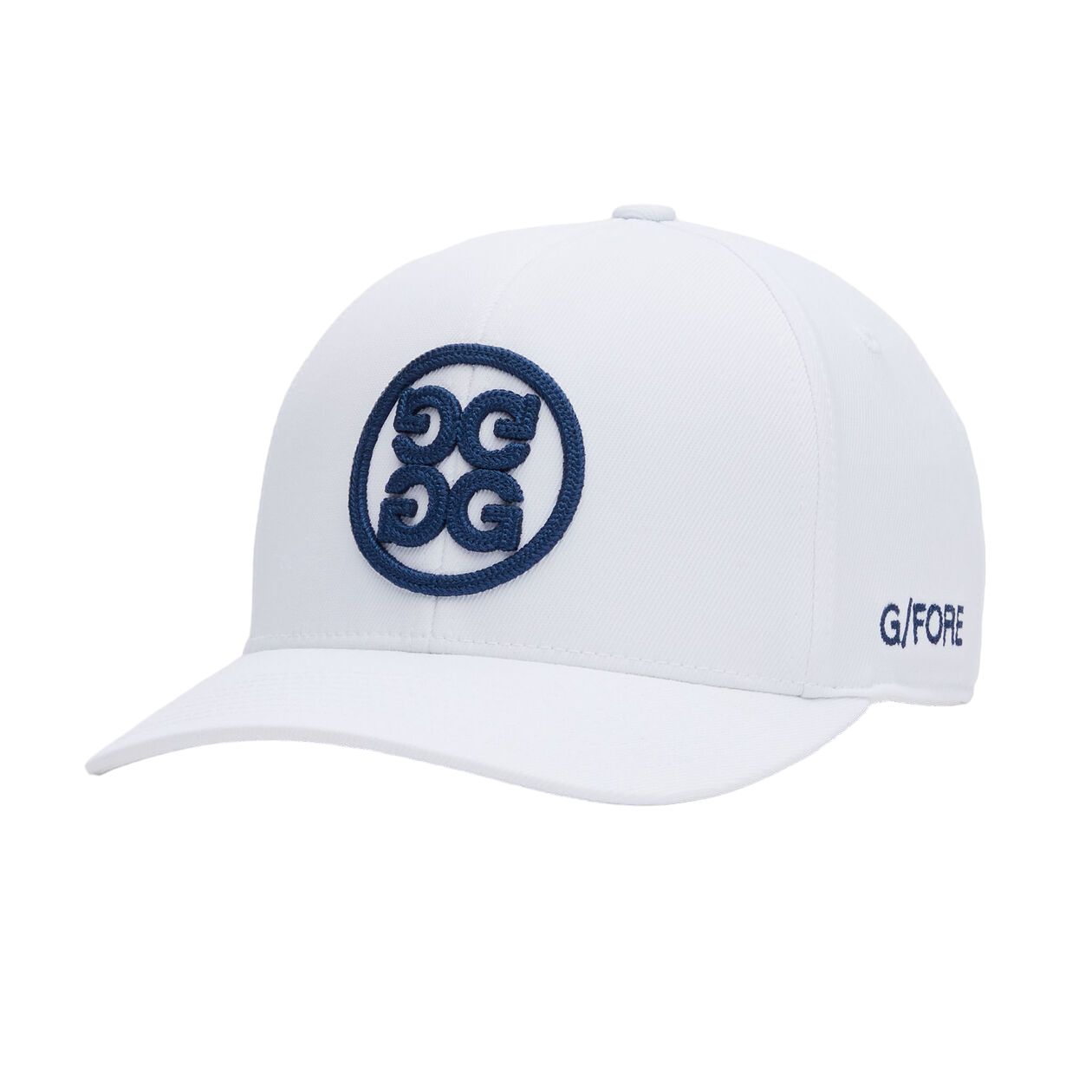 G/FORE CIRCLE G&#39;S STRETCH TWILL SNAPBACK HAT SNOW