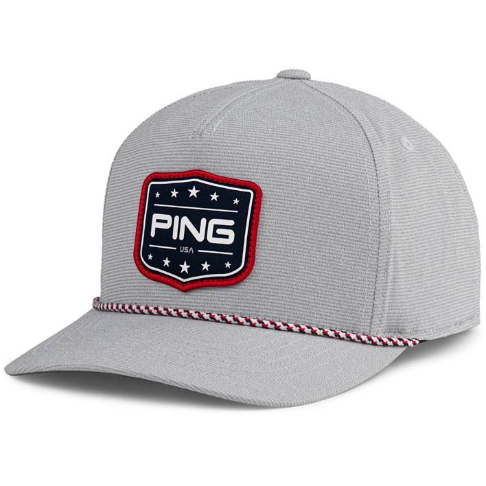 PING PATRIOT USA SNAPBACK LIGHT GREY