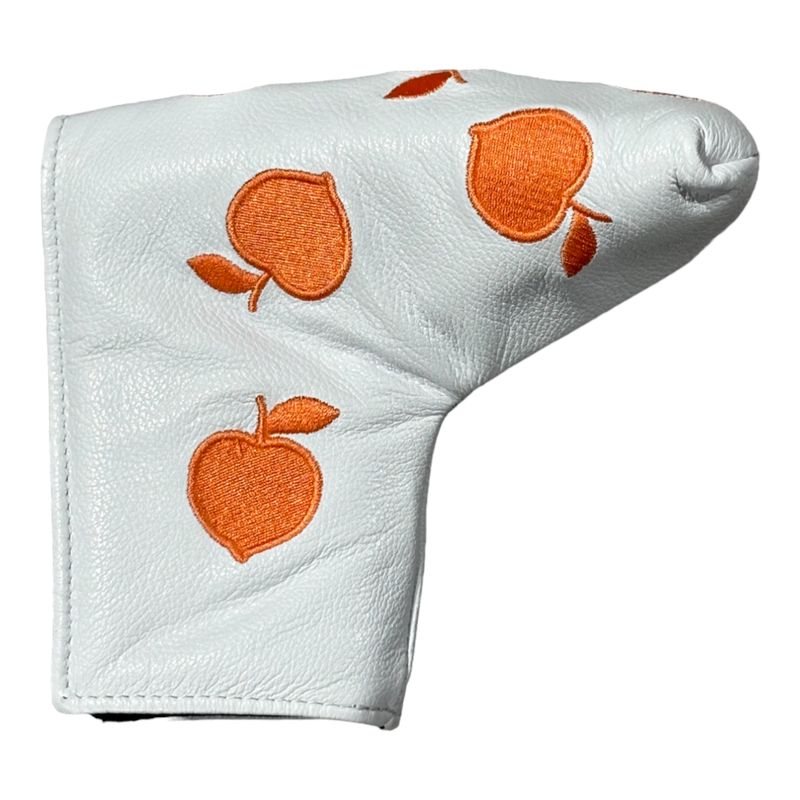 PEACH STATE BLADE PUTTER HEADCOVER WHITE/PEACH