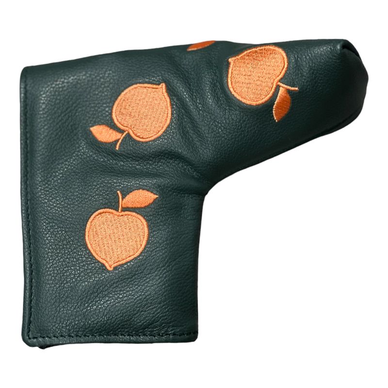 PEACH STATE BLADE PUTTER HEADCOVER DARK GREEN/PEACH