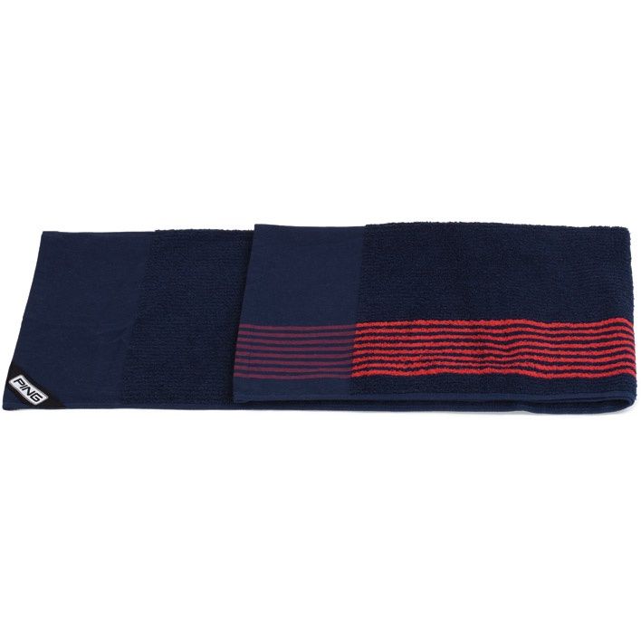 PING PLAYERS TOWEL NAVY/WHITE/RED