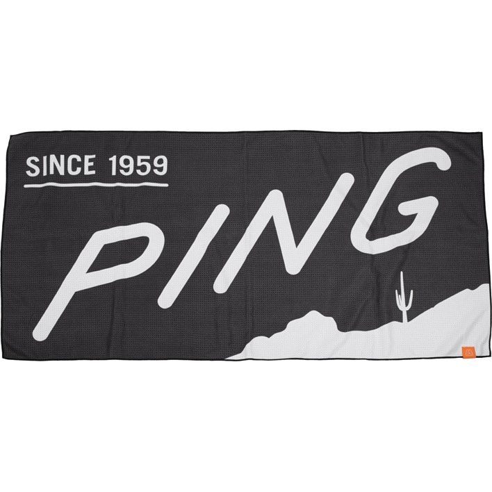 PING PP58 CAMELBACK PLAYERS TOWEL BLACK
