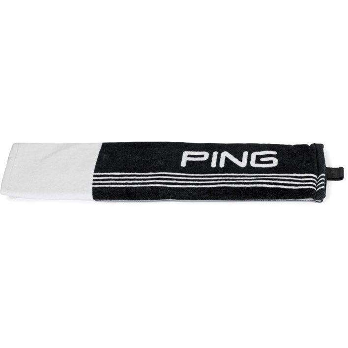 PING TRIFOLD TOWEL BLACK/WHITE