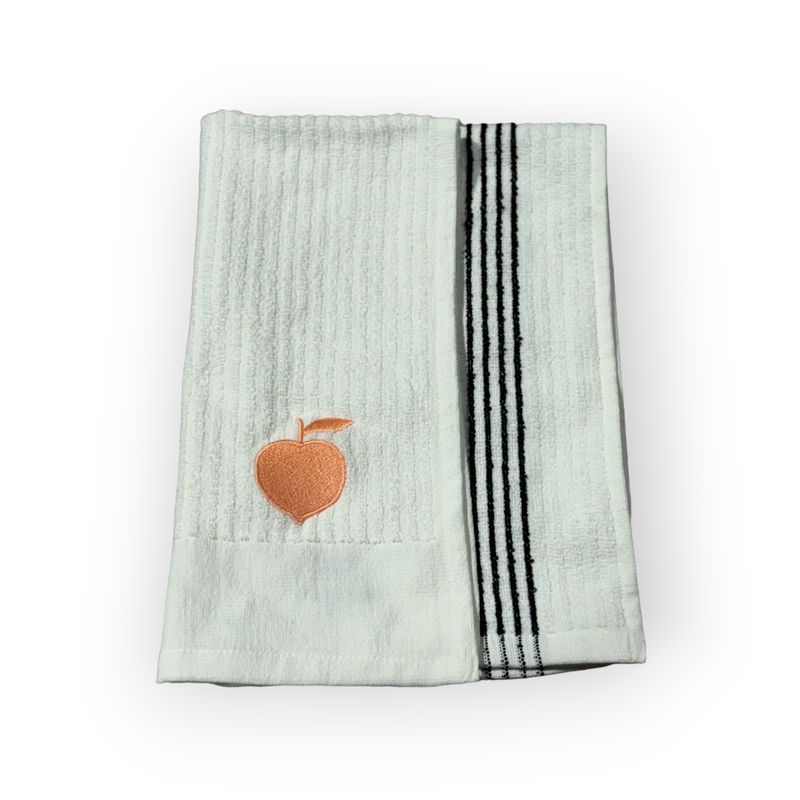 PEACH STATE CART TOWEL WHITE/PEACH/BLACK