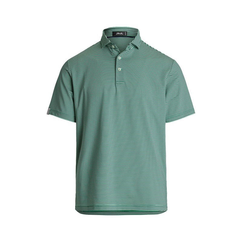 RLX GOLF SHORT-SLEEVE RECYCLED LIGHTWEIGHT AIRFLOW POLO VINEYARD GREEN