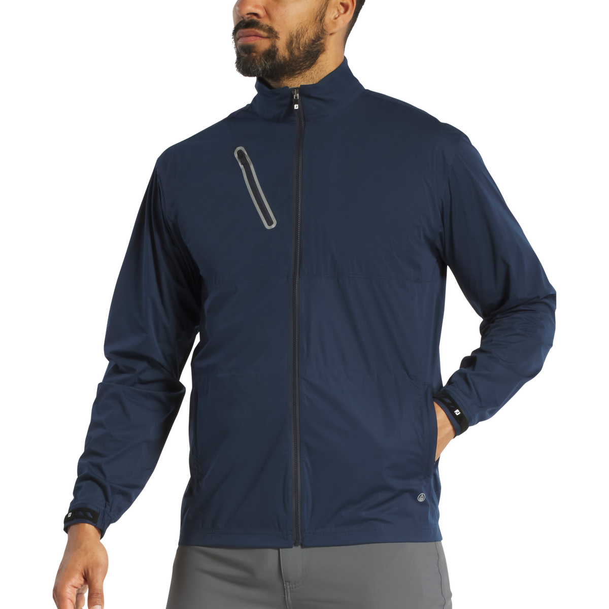 FOOTJOY HYDROKNIT RAIN JACKET NAVY