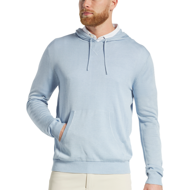 FOOTJOY SWEATER HOODIE LIGHT BLUE