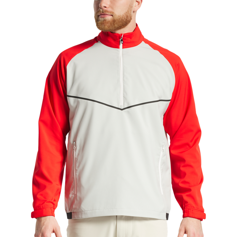 FOOTJOY ZEPHYR WINDSHIRT RED/SILVER