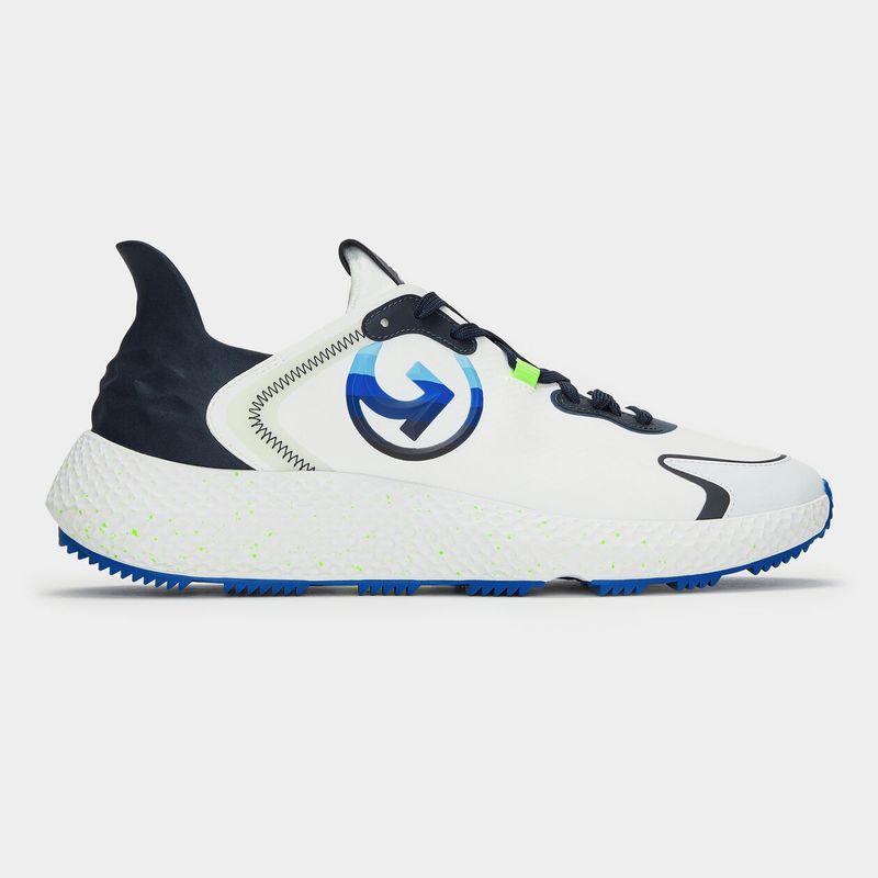 G/FORE MENS MG4X2 STIPPLED HYBRID GOLF CROSS TRAINER SHOE SNOW/TWILIGHT