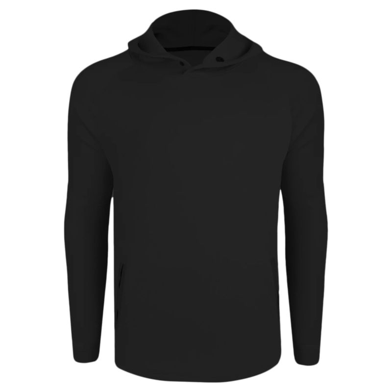 SWANNIES GOLF CAMDEN HOODIE BLACK-HEATHER