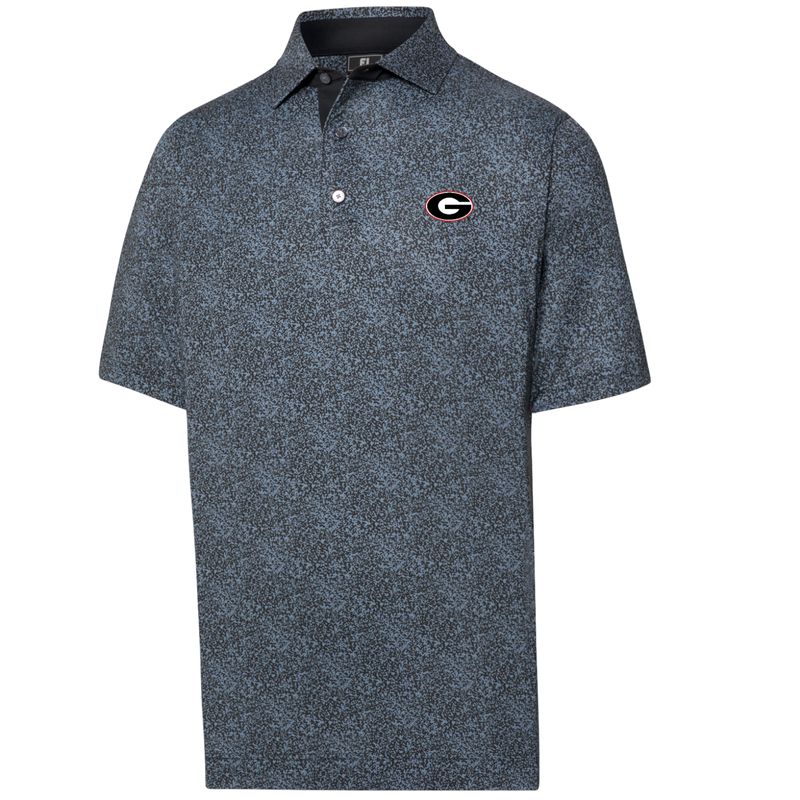 FOOTJOY UGA SPECKLE PRINT POLO FLINT/BLACK