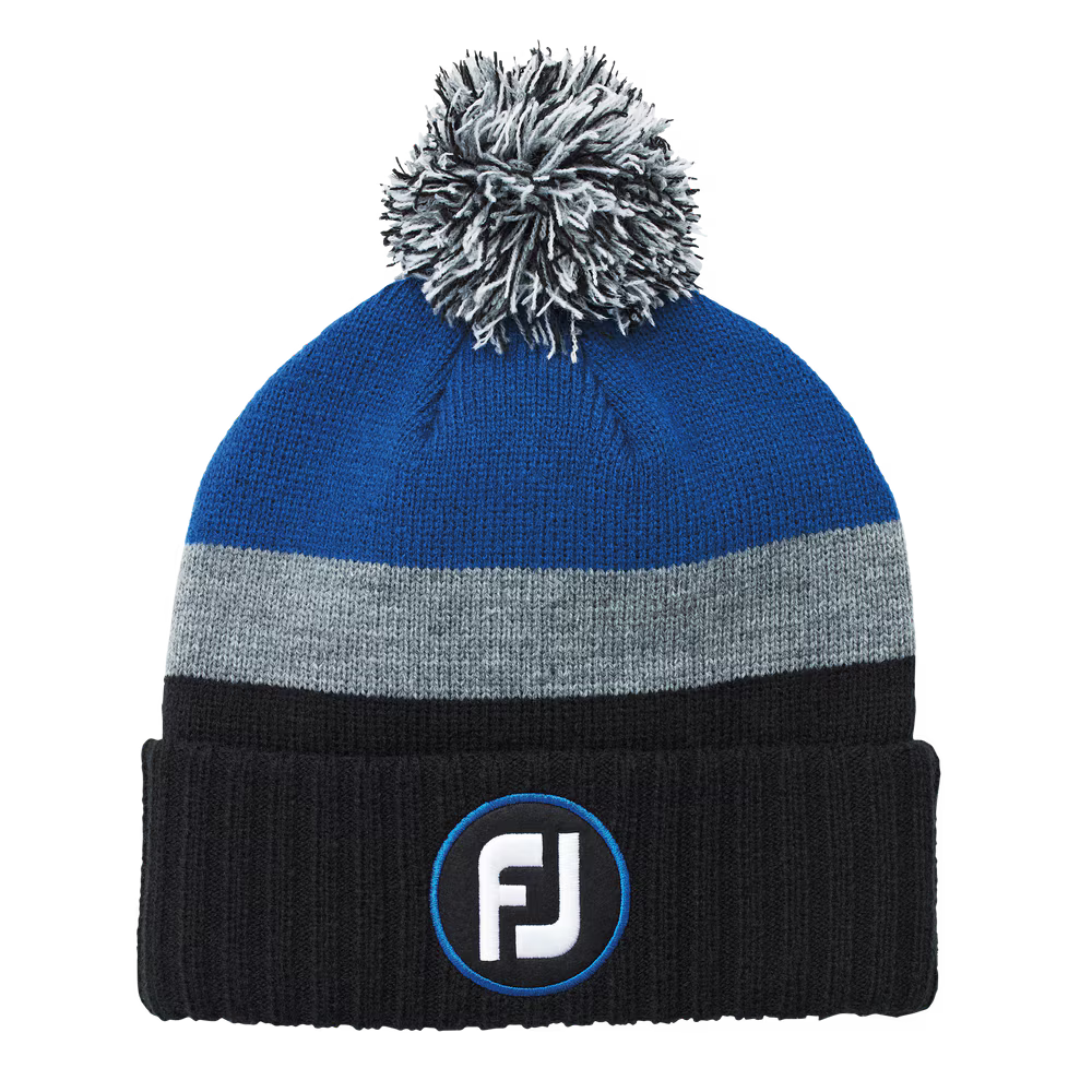 FOOTJOY POM POM KNIT HAT BLACK