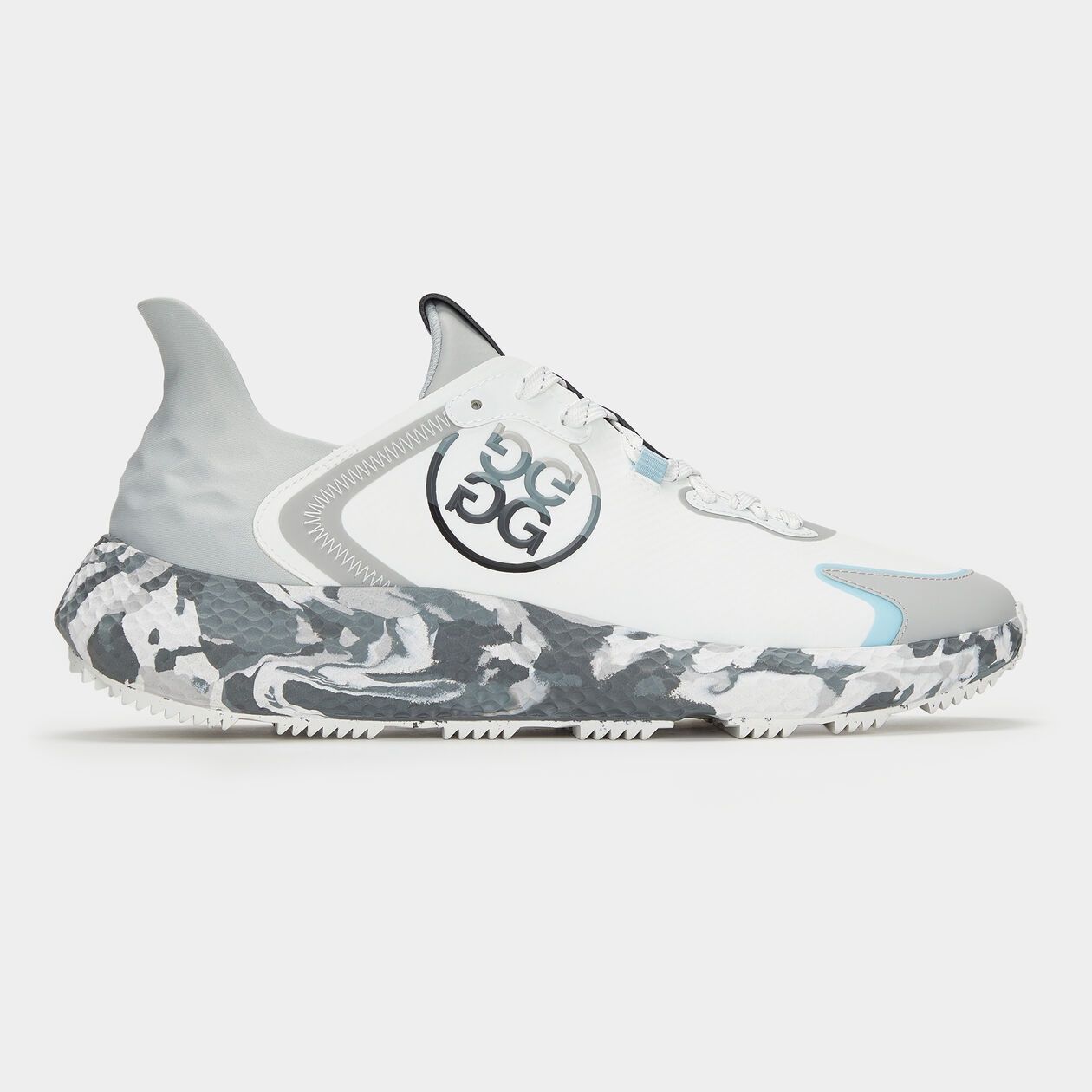 G/FORE MENS MG4X2 CAMO SOLE HYBRID GOLF CROSS TRAINER GREY CAMO/POWDER