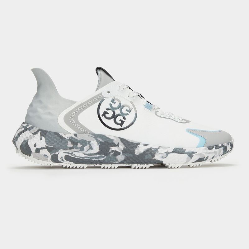 G/FORE MENS MG4X2 CAMO SOLE HYBRID GOLF CROSS TRAINER SHOE GREY CAMO/POWDER