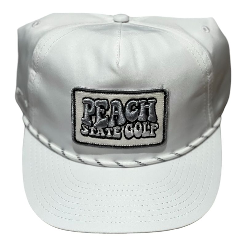 PEACH STATE GOLF FLOW ROPE HAT WHITE
