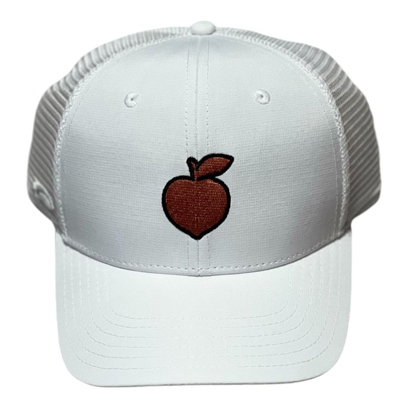 PEACH STATE GOLF MESH TRUCKER HAT WHITE