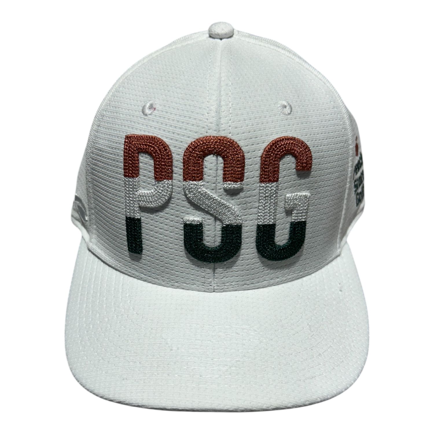 PEACH STATE GOLF BIG LETTER HAT WHITE