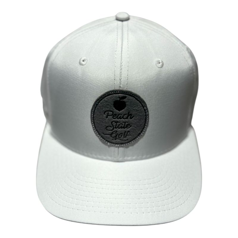 PEACH STATE GOLF CIRCLE PATCH HAT WHITE