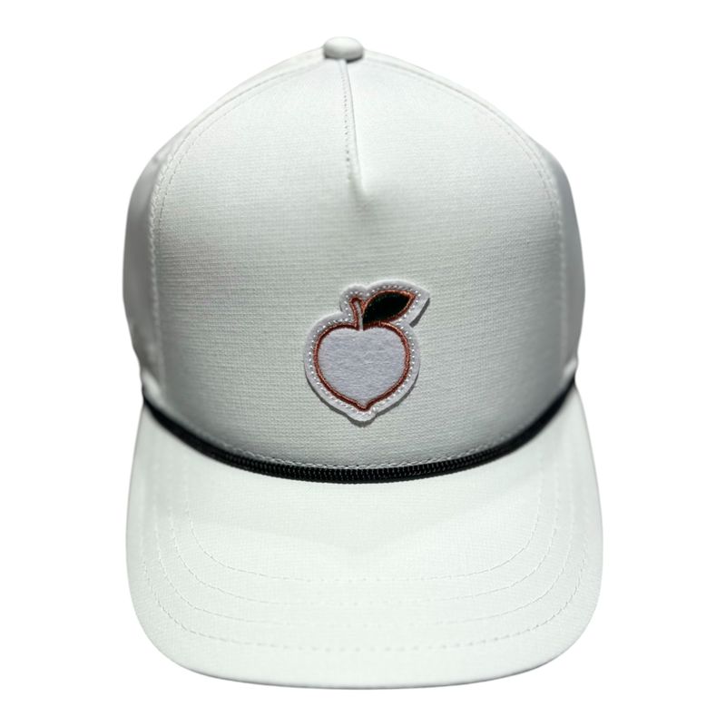 PEACH STATE GOLF FELT ROPE HAT WHITE/BLACK