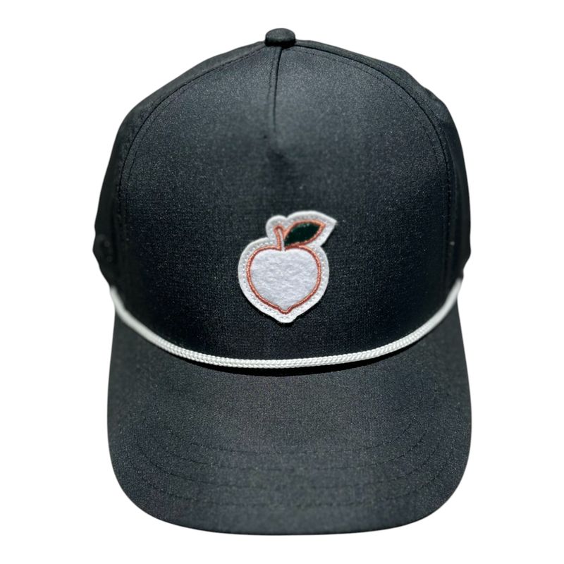 PEACH STATE GOLF FELT ROPE HAT BALCK/WHITE