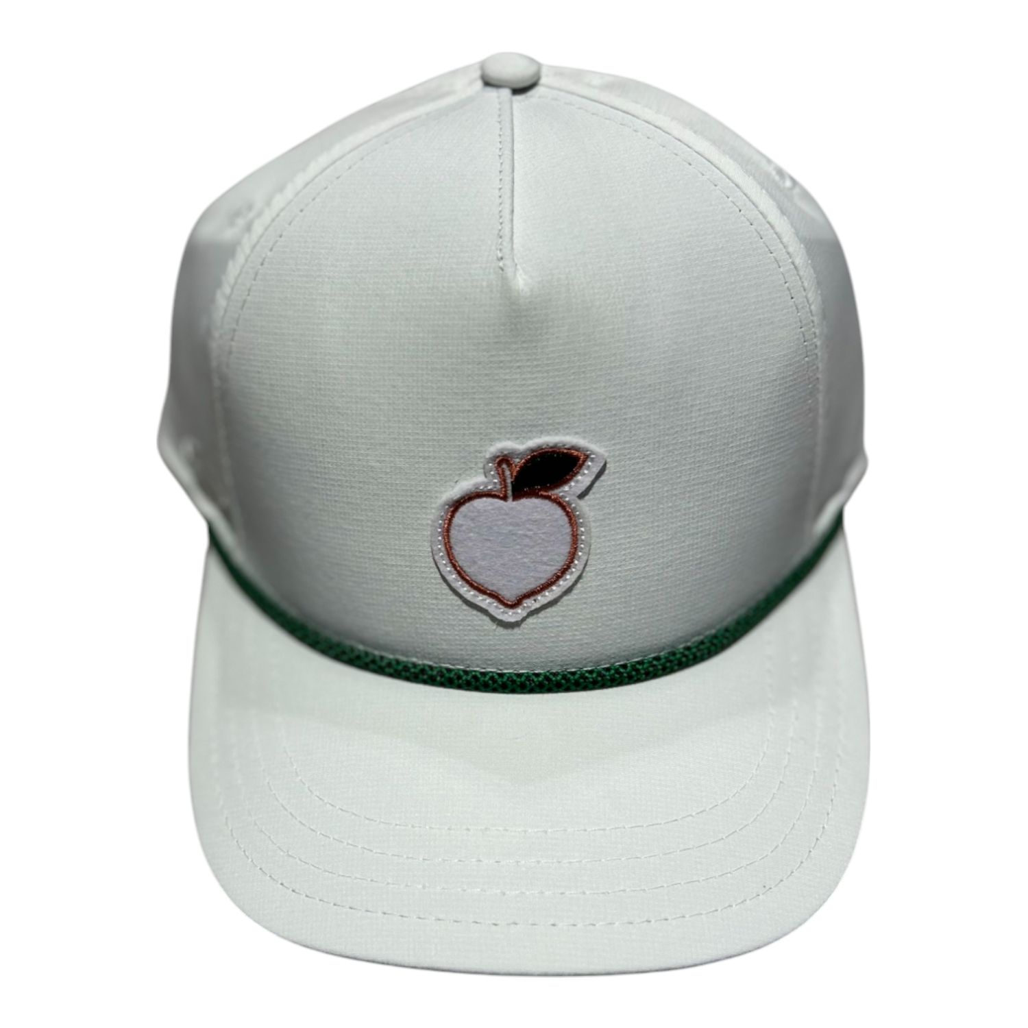 PEACH STATE GOLF FELT ROPE HAT WHITE/GREEN