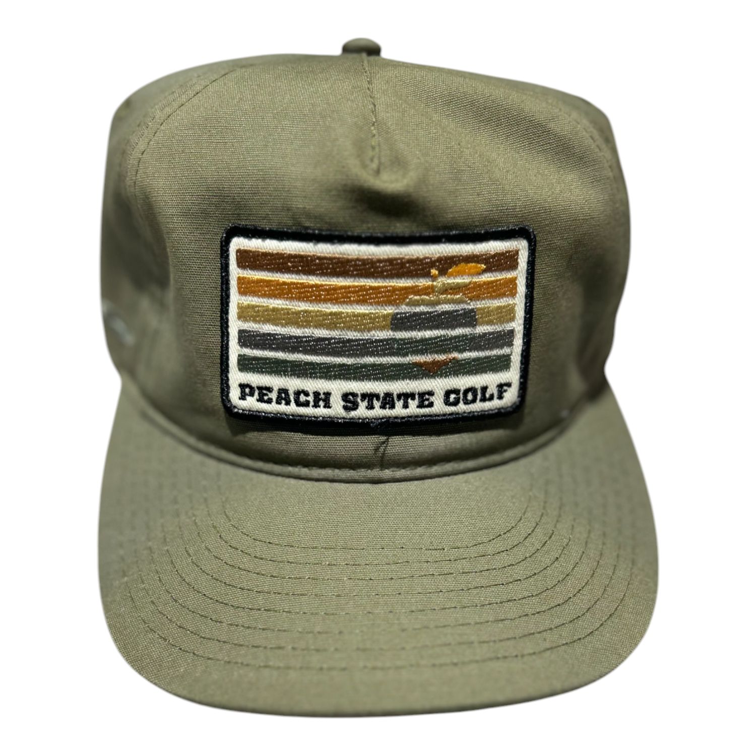 PEACH STATE GOLF RECTANGLE PATCH HAT OLIVE