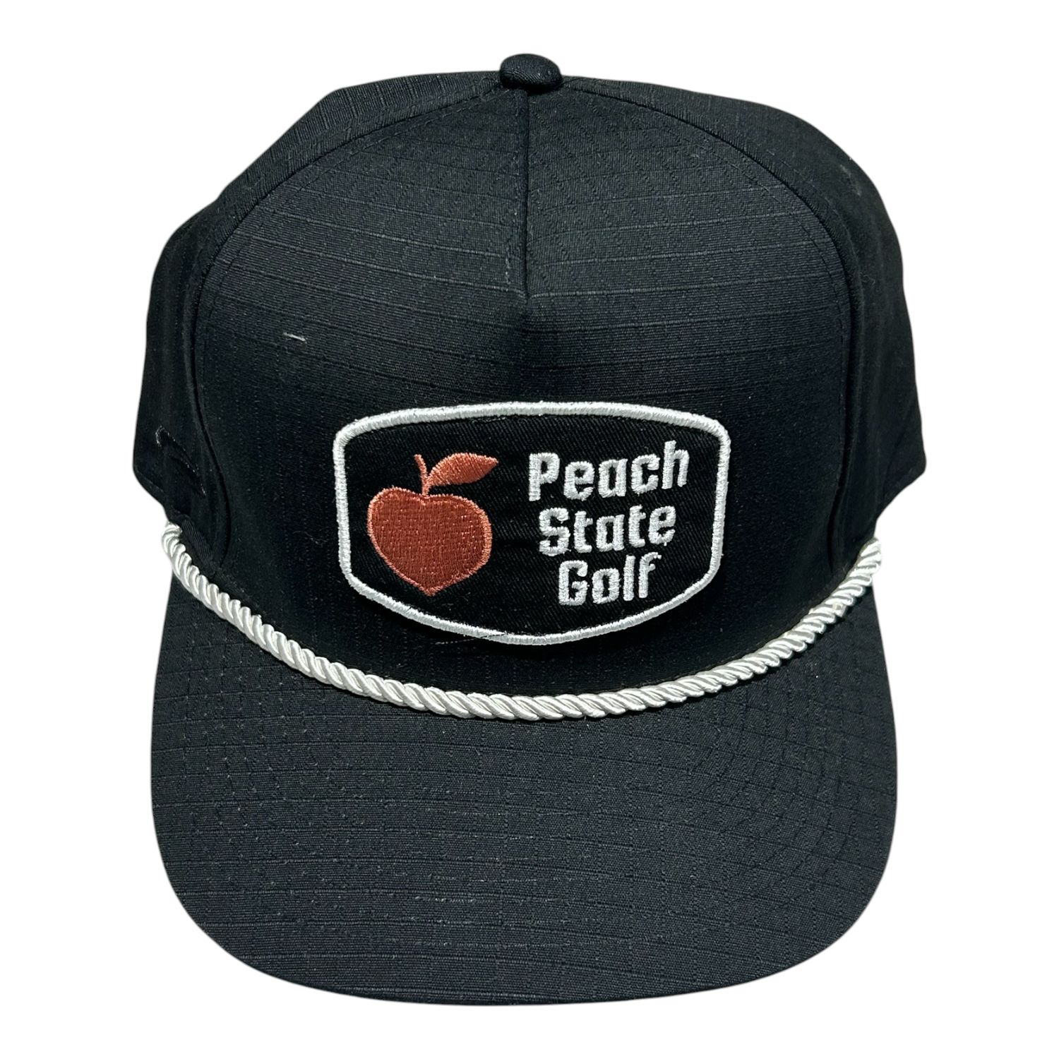 PEACH STATE GOLF ROPE-CORD HAT BLACK