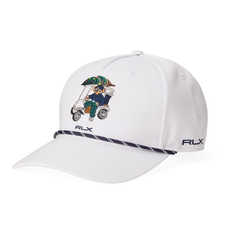 RLX GOLF BEAR CHRISTMAS NOVELTY CAP WHITE