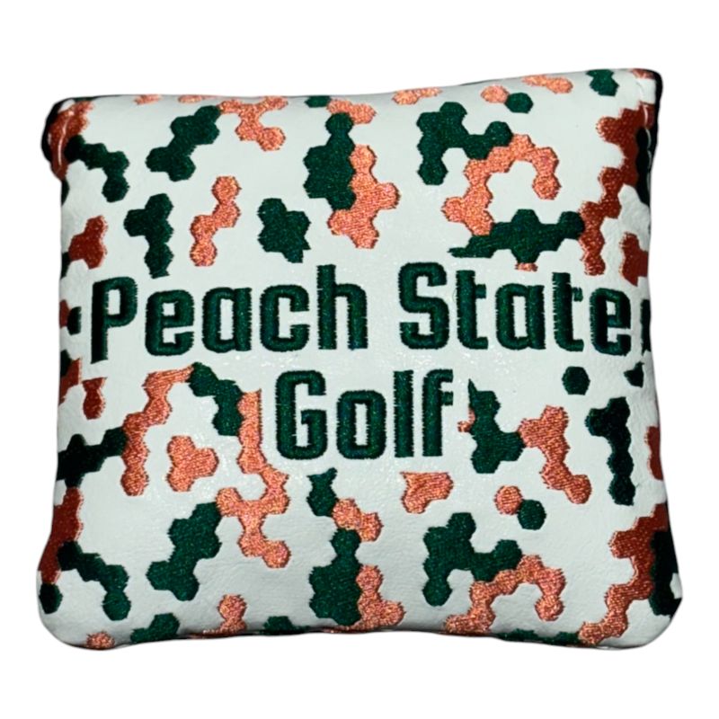 PEACH STATE GOLF X BETTINARDI HEX CAMO MALLET HEADCOVER WHITE