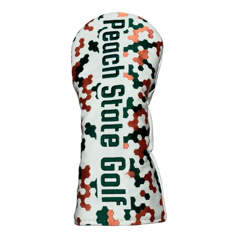 PEACH STATE GOLF X BETTINARDI HEX CAMO DRIVER HEADCOVER WHITE