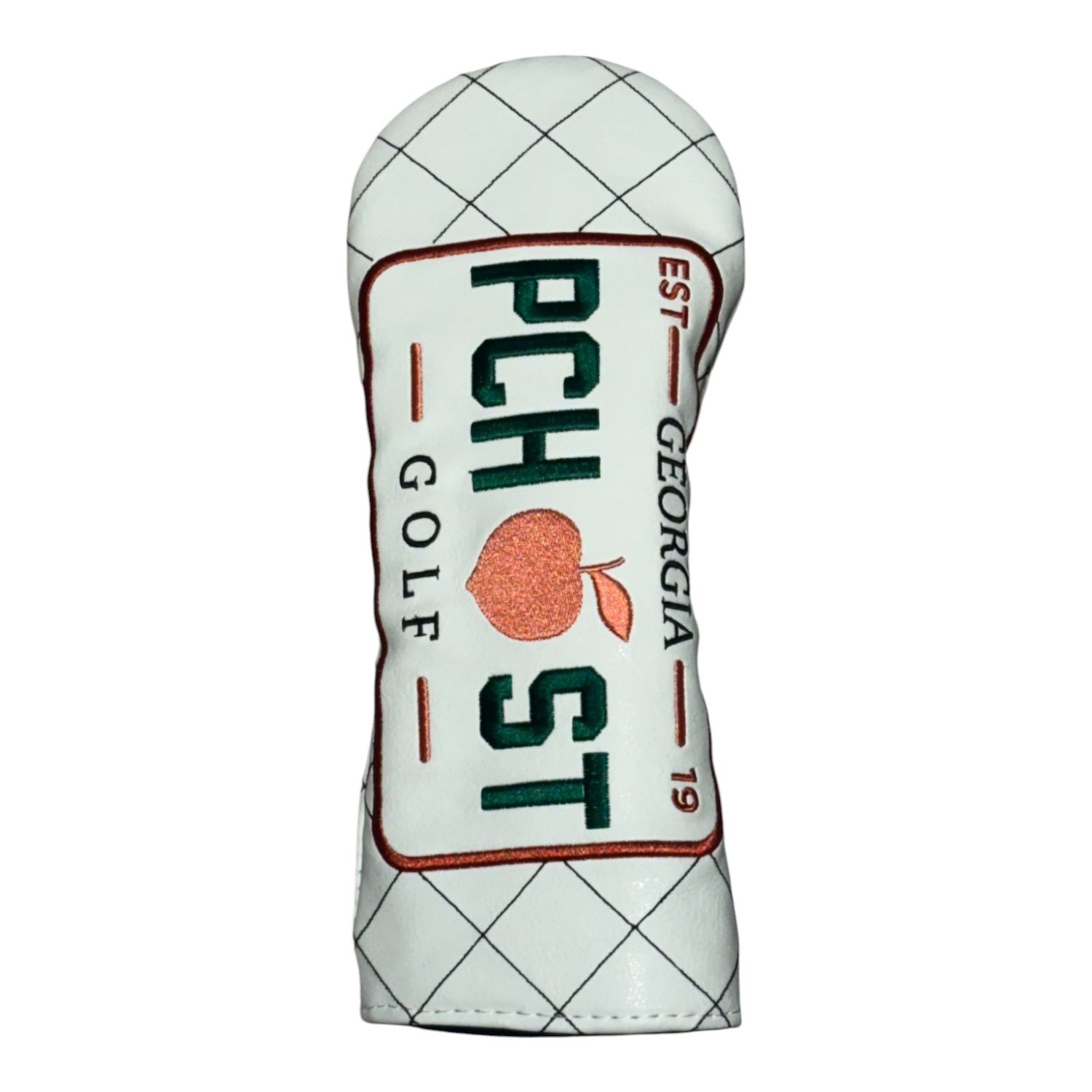 PEACH STATE GOLF X BETTINARDI LICENSE PLATE FAIRWAY HEADCOVER WHITE