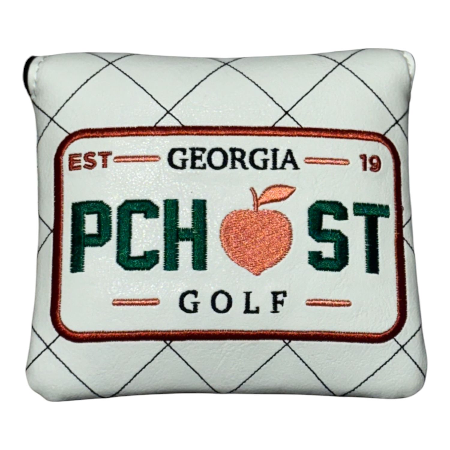 PEACH STATE GOLF X BETTINARDI LICENSE PLATE MALLET HEADCOVER WHITE