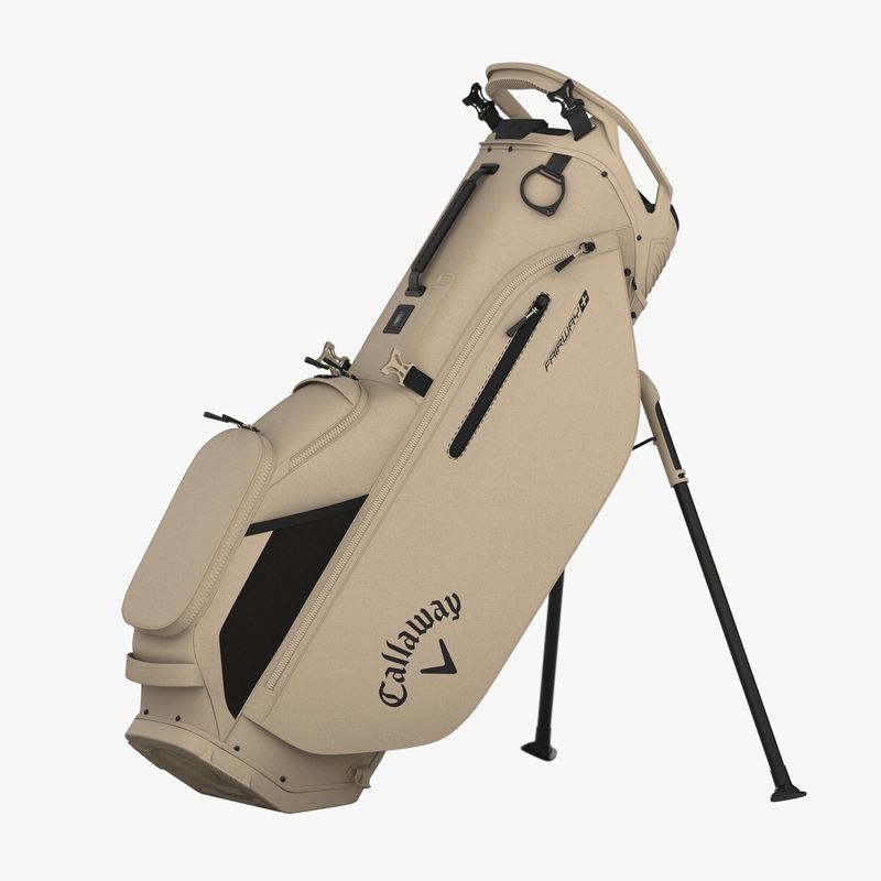CALLAWAY GOLF FAIRWAY PLUS STAND BAG TAN 25